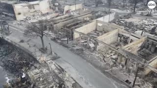 devastation after Maui fires