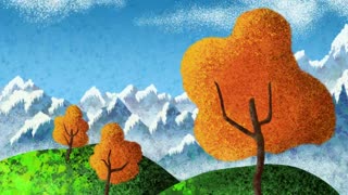 Fall Landscape Illustration