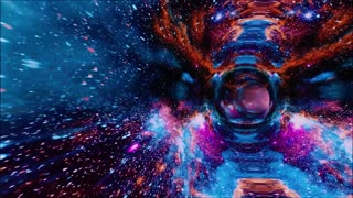 Psychedelic Wormhole Universe with Calming Music Soundscape