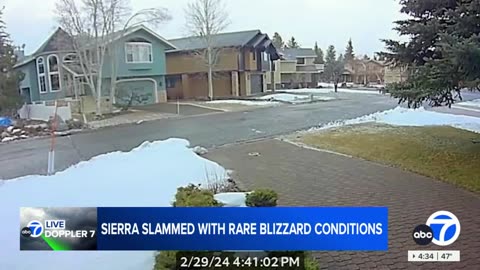 Northern California residents hunkering down during Sierra blizzard