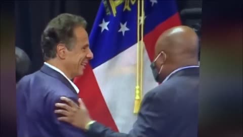 NYC Governor Cuomo Hugs Savannah Georgia Mayor Without Mask
