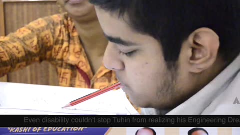 Tuhin Dey: 88% in Class 10 with 90% Disability, Using Mouth