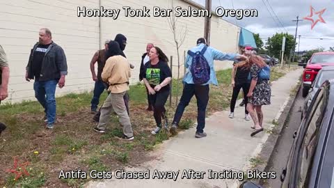Bikers in Salem Oregon Chase Away "Elite" Antifa