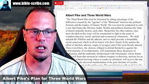 A.I. and Demons, When 2 are Gathered, Visions & Dreams, Albert Pike Three World Wars