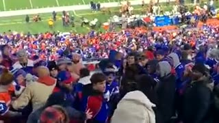 Buffalo Bills fans get into heated brawl in the stands during game