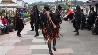 Beltane Border Morris- FIRE DANCE- Teignmouth Folk Festival 2013
