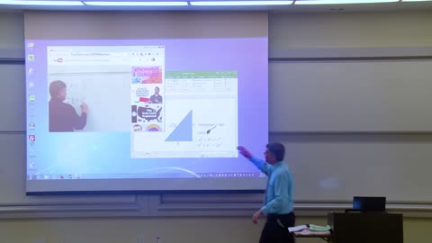Math Professor Fixes Projector Screen Prank