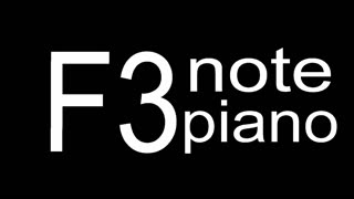 F3 Piano Note