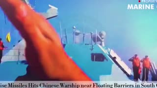 U.S.Cruise missiles hit Chinese warship!…