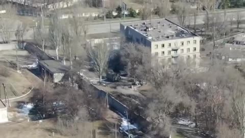 Mariupol shelling_ Drone footage shows Ukrainian city being hit with bombs