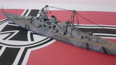 GNEISENAU BATTLESHIP 1/1200 REVELL MODEL BUILD