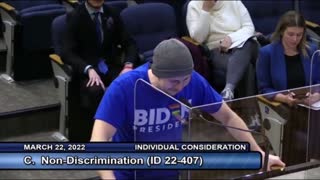 ‘Selfish!’: Man Impersonates Democrats at City Council Meeting