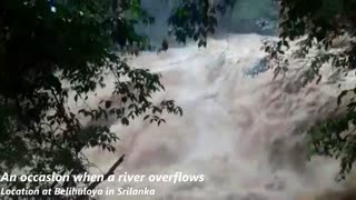 An occasion when a river overflows