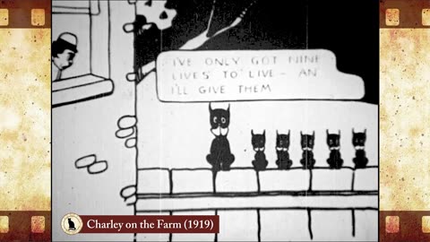 Charley on the Farm (1919) 🐱 Cat Movies 🎥🐈