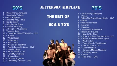 JEFFERSON AIRPLANE - THE BEST OF 60'S & 70'S