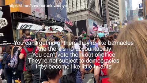 RFK Jr Speaks in TIMES SQUARE Oct 16 with subtitles part 1