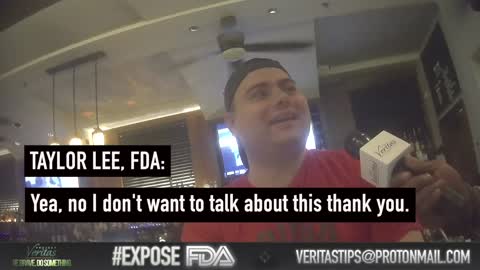 FDA Official Taylor Lee REFUSES Questioning By Reporter Over Controversial Covid Vaccine Statements.