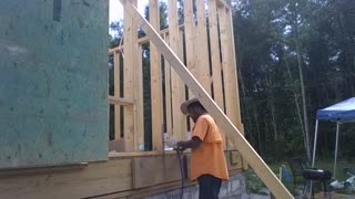 Sheathing the backside of the House| Building our DREAM HOME