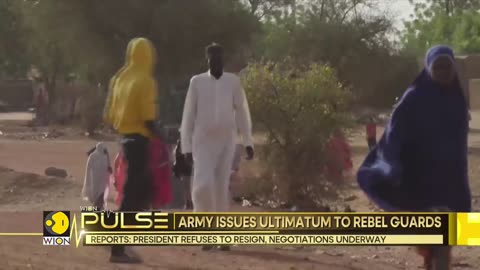 President being held by Presidential guards Niger World News WION Pulse