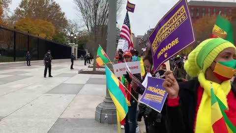 "No more fake news" Ethiopian protest against Biden/Us support of Terrorist government