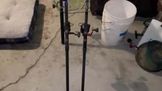 Surf fishing rod and reels