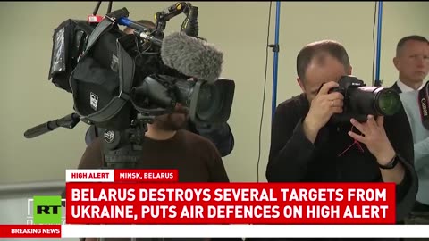 Belarus destroys targets from Ukraine, puts air defences on high alert