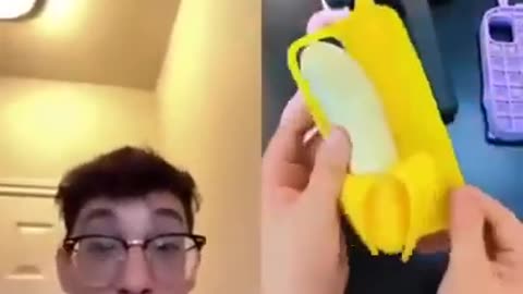 is that a banana on a phone