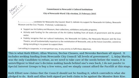 #TINLA 84:#Ward3 By #Election.#Newcastle #City #Council. #KathElliott #Art #Gallery #Broken #Pledge.