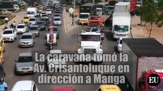 Movilización de camioneros en Cartagena