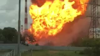 Passing by a Power Station Inferno