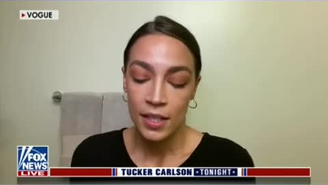 Tucker rips AOC: She whines about men as she applies eyeshadow in the ladies' room