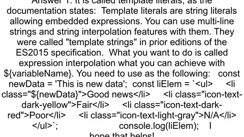 How to use a variable in html code using backtick in JavaScript