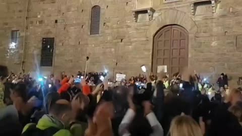 Mass Protests Across ITALY Into The Night