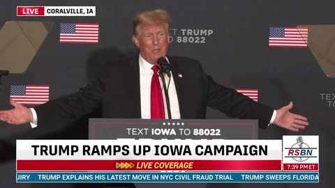 FULL SPEECH: President Trump rallies voters at Commit to Caucus event in Coralville, Iowa - 12/13/23