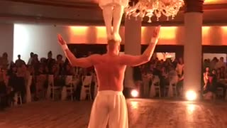 wedding with artistic dance