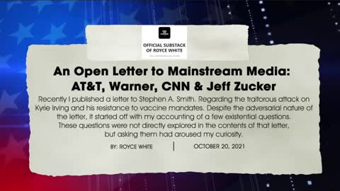 Open Letter To Mainstream Media: AT&T, Warner, CNN, and Jeff Zucker