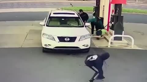 Man Attacked, Assaulted and Car Stolen While Getting Gas Near Philadelphia in Broad Daylight