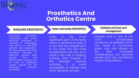 Bionic India Prosthetics And Orthotics Centre: Lower Extremity Prosthetic