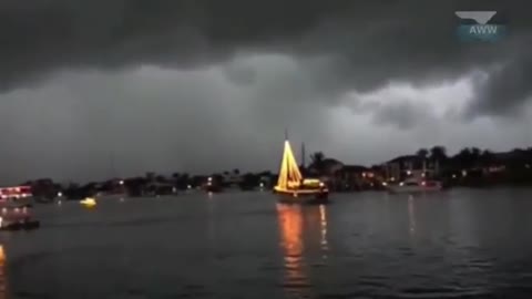 Thunderstorm and Lightning caught in Camera
