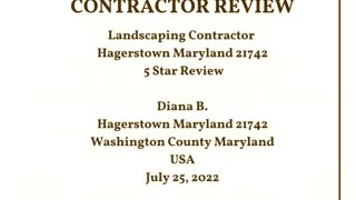 Landscape Company Hagerstown Maryland 5 Star Video Review