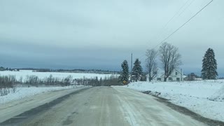 Dicey roads in northern Maine
