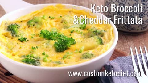 Keto Broccoli and Cheddar Frittata