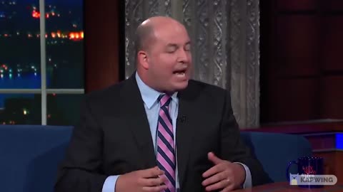 CNN's Brian Stelter SQUIRMS on Late Night