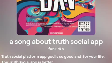 a song about truth social app, funk R&b sound,🎶🎤