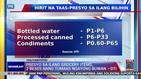 Presyo sa ilang grocery items, 2 beses nang tumaas ngayong buwan