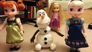Disney's Frozen: Elsa, Anna, and Olaf figures