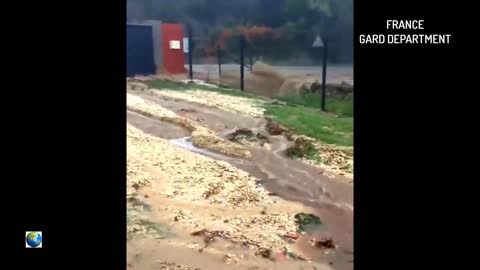 The water washed away everything in its path: an incredible downpour caused a flood in France