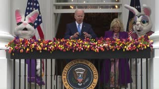 Biden: "My job is to keep it from raining for another two minutes."