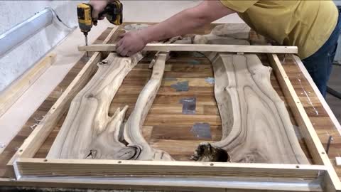 How to make a wood resin amazing table