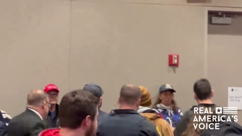 Protestor just removed from Trump's MAGA rally